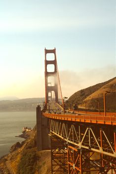 Golden Gate bridge in San Francisco, California