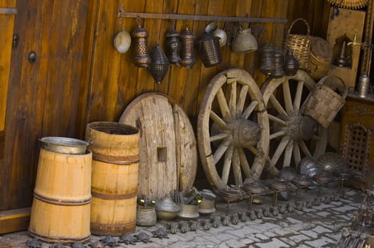 Yard in Turkish village in east Turkey