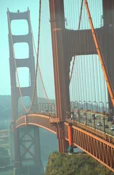 Golden Gate bridge in San Francisco, California