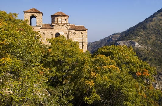 Monastery in the Rodopy mountains in bulgaria