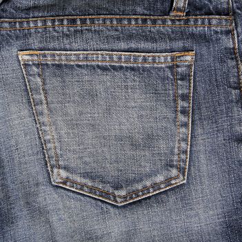 Blue Denim Jeans Pocket, Detailed Pattern, Background