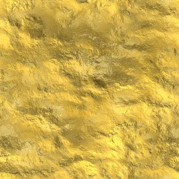 Seamless Gold Metal Texture Ore Nugget Background