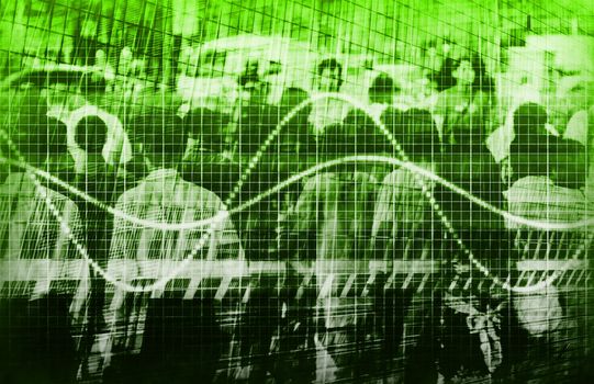 A Consumer Sales Demographic Graph Speadsheet Art