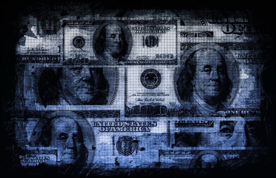 American US Dollars Currency Abstract Background