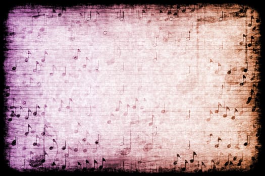 A Music Themed Abstract Grunge Background Texture