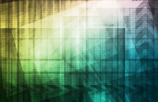 Futuristic Abstract as a Technology Background Art