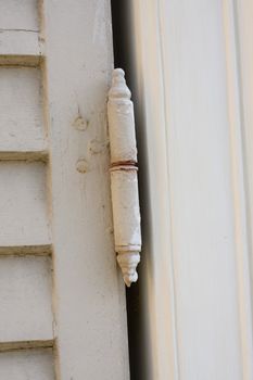 old window white hinge