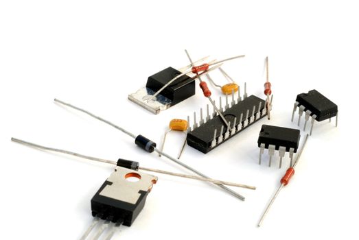 radioelements, transistor, chips, diodes