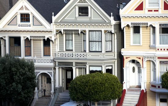 Painted ladies houses in san francisco.