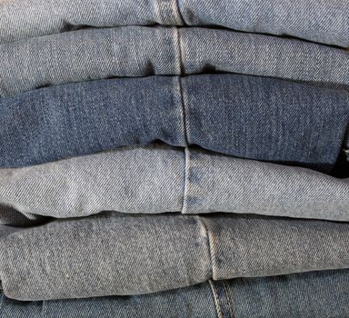 A Pile of Blue Jeans