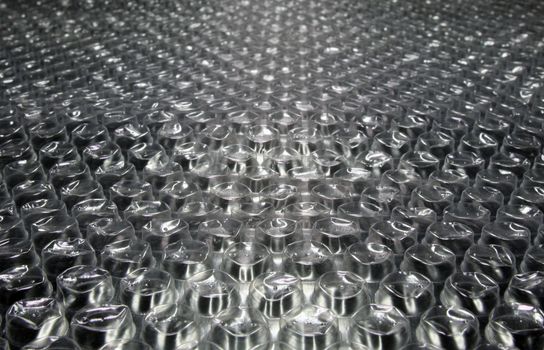 Rows of bubbles in bubble wrap