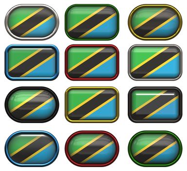 twelve buttons of the Flag of Tanzania