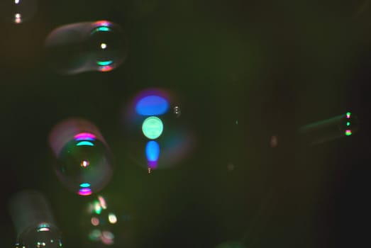 Psychedelic bubbles floating about