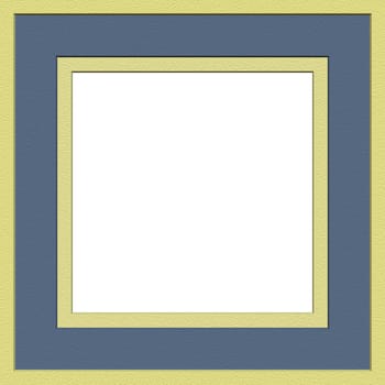 blue and gold professional photographers matte frame