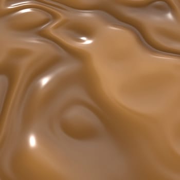 image of beautiful melting milk chocolate