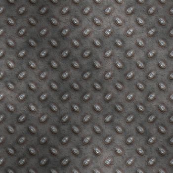 large seamless image of old grungy worn tread plate