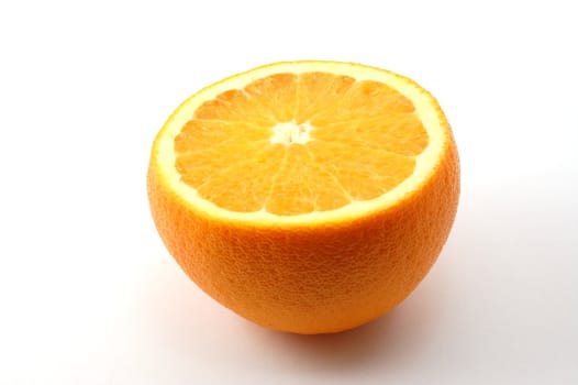 fresh orange fruit isolated an a white background