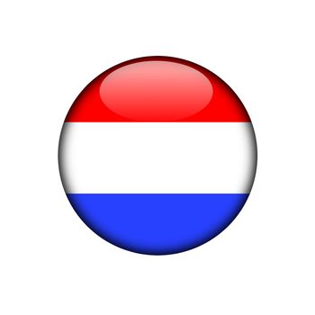 netherlands button flag sign or badge for website