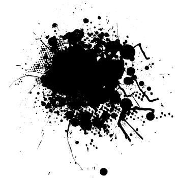 Ink splat mono with room to add your own text