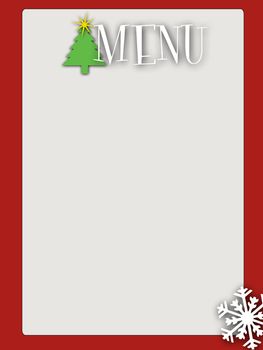 a retro style blank menu