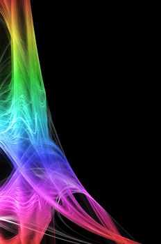 abstract fractal background wallpaper or card with copyspace