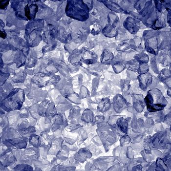 square ice cubes background in blue for summer drinks