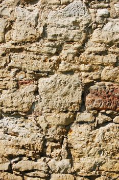 old grunge brick wall background with copyspace for text message