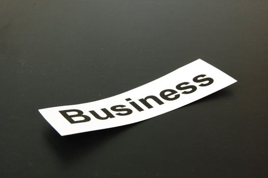 business written on paper showing commercial concept
