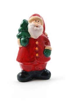 santa claus on xmas isolated on white background