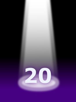 birtday card with spotlight and copyspce for text message - 20