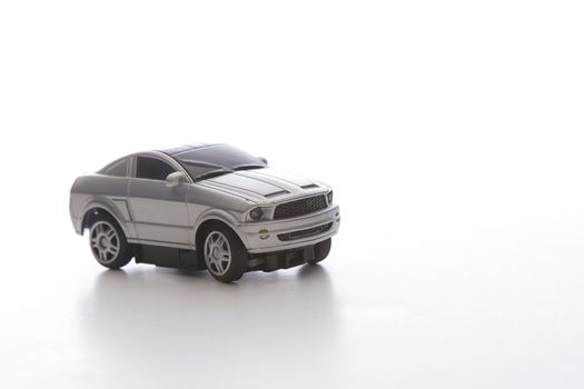 remote control toy sport car viewed from far