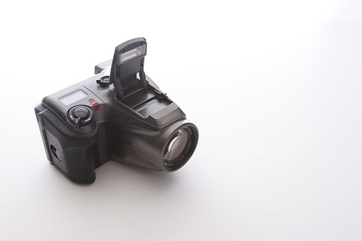 One of the first consumer digital camera with flash up