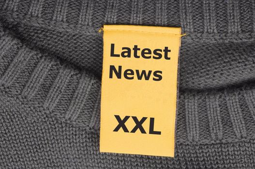 latest news xxl concept with label or tag