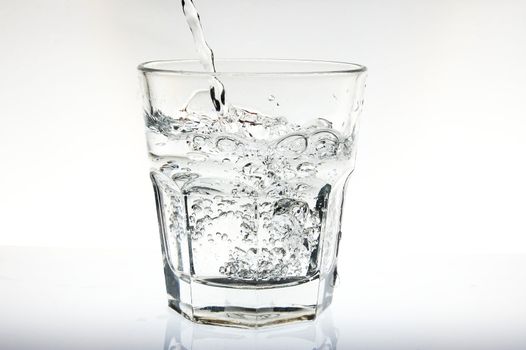 cocktail of splashing fresh water for refreshment in summer