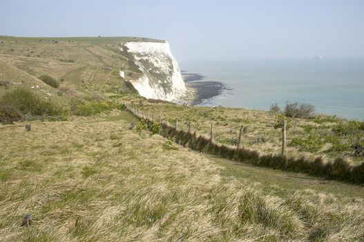 A veiw from the top of the white cliffs of Dover