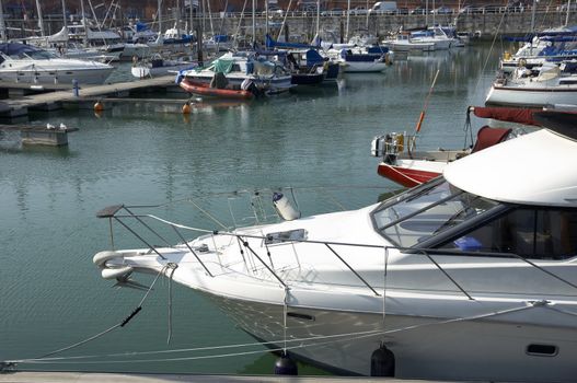 A view of a marina in Kent England