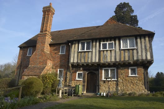 An  old tudor house in Kent, England