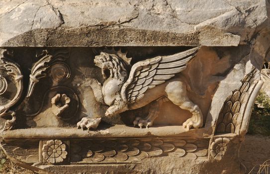 Lion with Wings Relief from Ephesus, Turkey