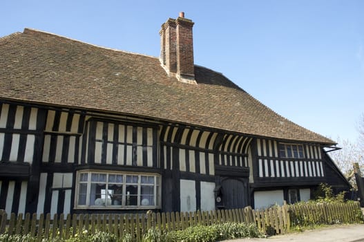 An  old tudor house in Kent, England