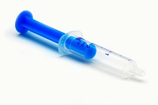 syringe isolated on the white background