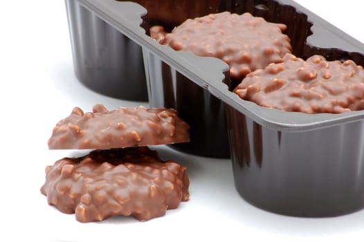 biscuits isolated on the white background