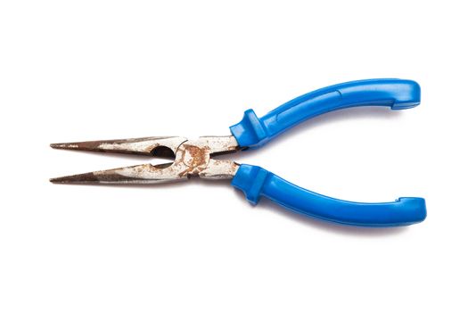  	Pliers on the white background