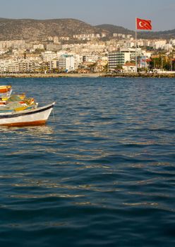 Turkish Harbor, Boats & Flag