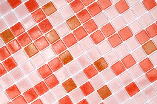 mosaic of tiles in the bathroom as a background