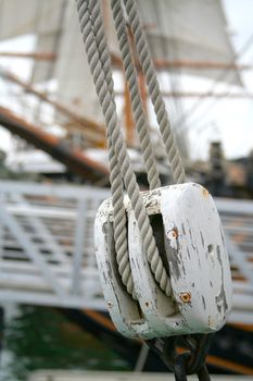 Abstract Boat Rope & Pulley Detail