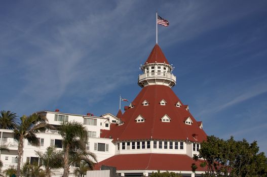 Beautiful Hotel Del Coronado in San Diego, California.