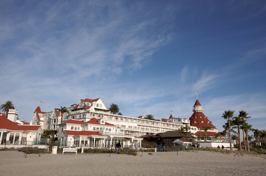 Beautiful Hotel Del Coronado in San Diego, California.