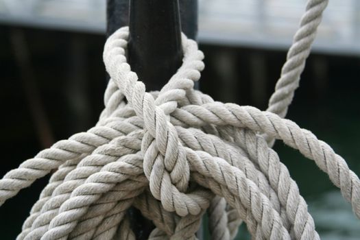 Abstract Boat Rope & Pulley Detail