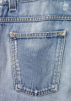 Full Frame of Jeans back pocket