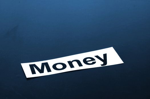 word money on sheet of paper showing success concept